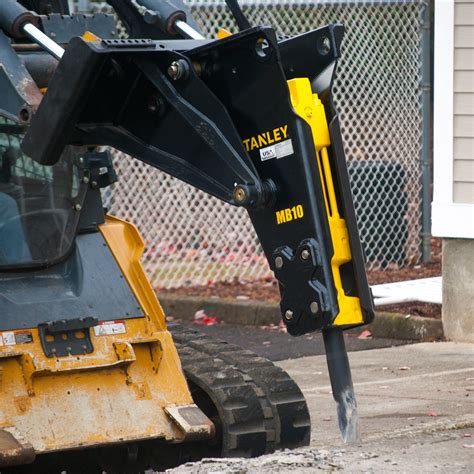 skid steer with concrete breaker and bucket|skid steer concrete breaker manufacturers.